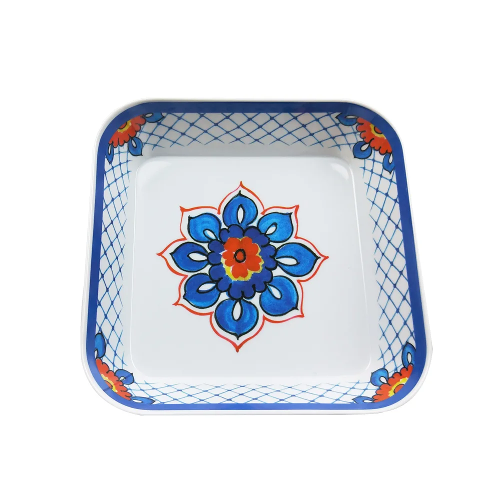 
FDA safe table top melamine dinner square shape dessert bowl 
