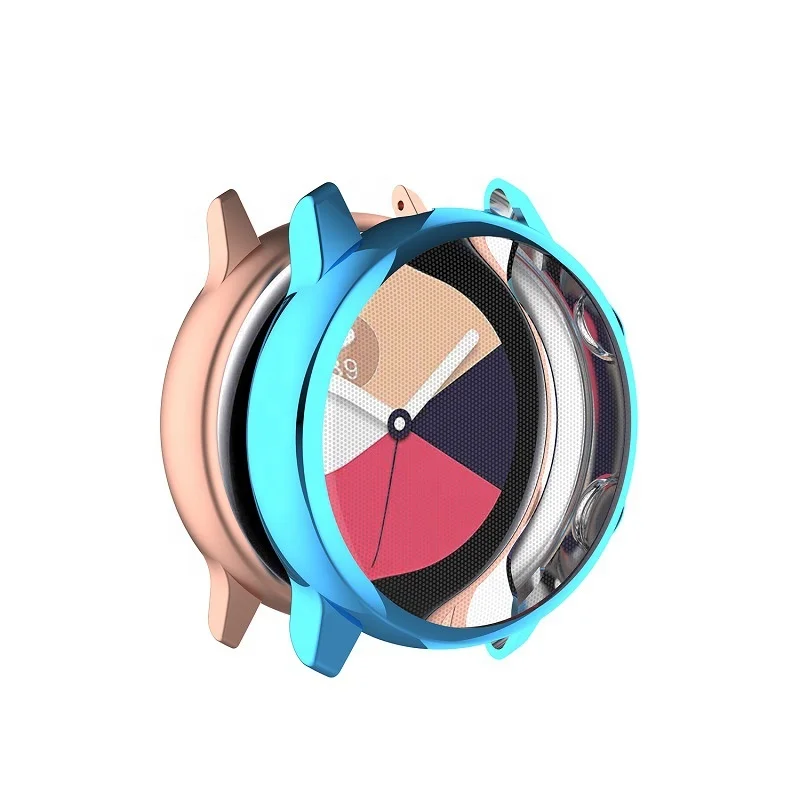 Newest Trendy High Transparent Full Protective Waterproof Soft TPU Electroplating Watch Case For Samsung Galaxy Active 40MM R500