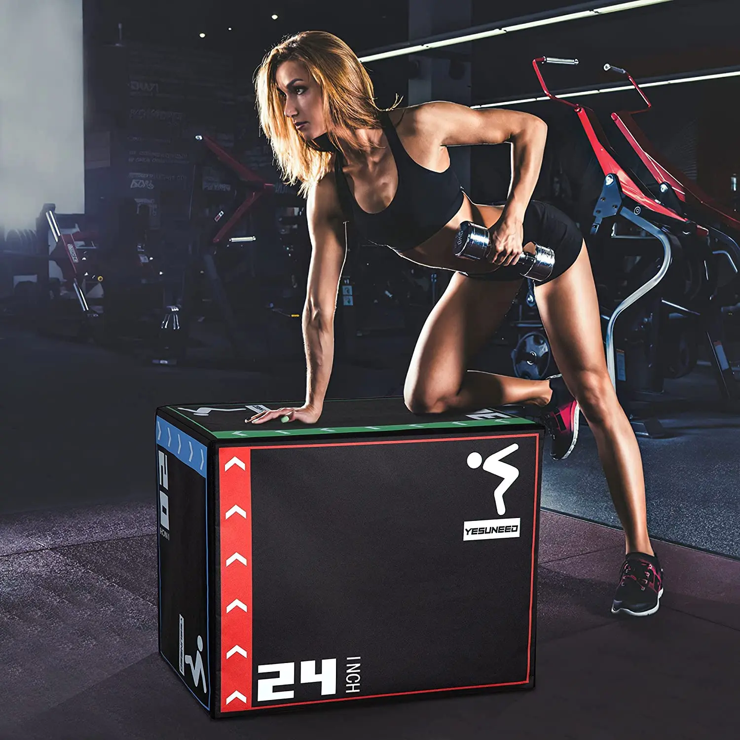 Fitness 3 in 1 foam plyo plyometric jumping box soft custom logo