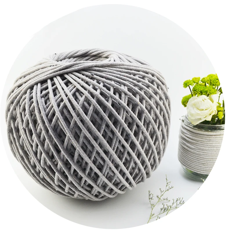 Factory Direct Supply White 3mm 4mm Wholesale Cotton Rope Hot Selling Portable Washing Line Clothesline