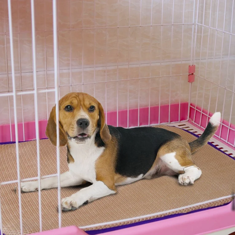 High Quality Pet Mats & Pads for Dogs Cats Small to Large Breathable Fiber Bed Mat Washable Animal Pattern Comfortable Sleeping