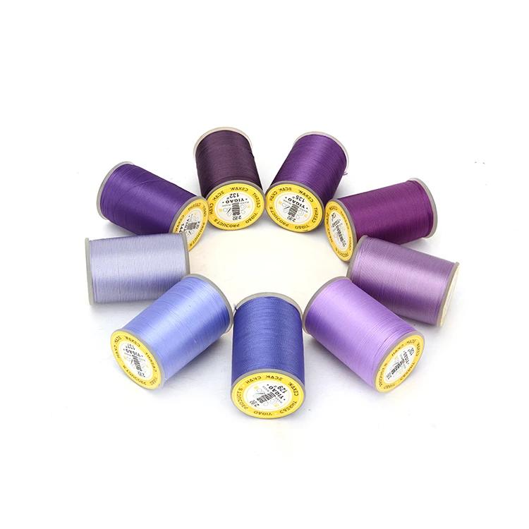 Smooth in bulk 100% spun polyester bonded nylon sewing thread for tassels