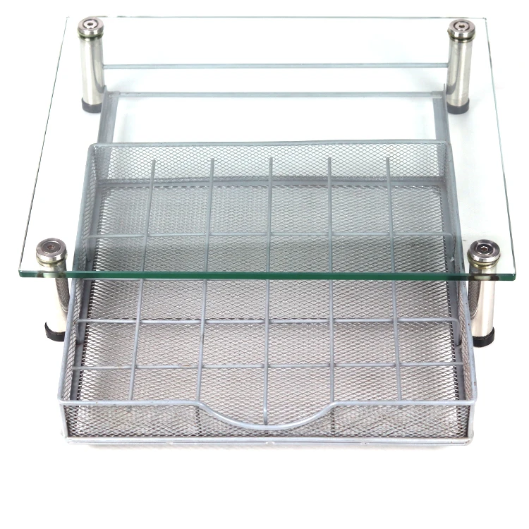 Tempered Glass Dolce Gusto Capsule Holder 36pcs Coffee Capsule Storage Drawer Metal Capsule Drawer