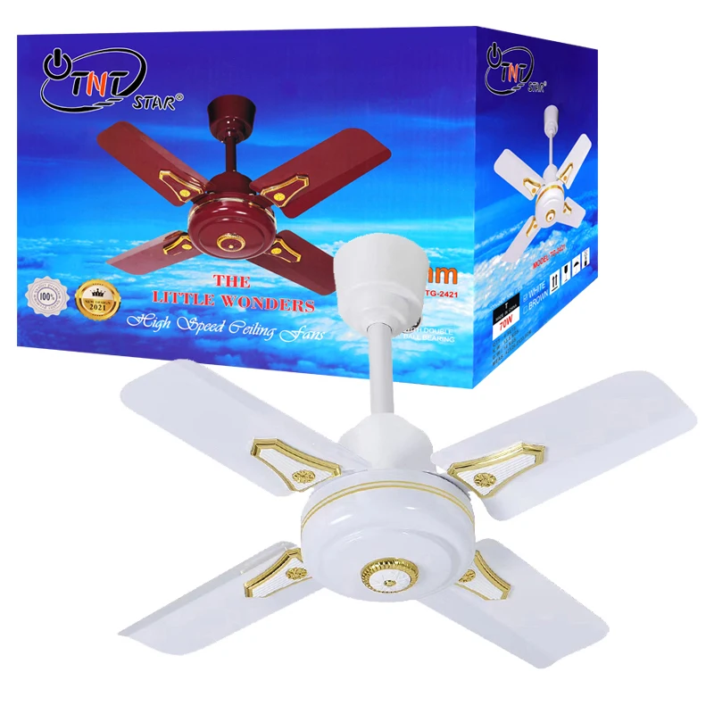 TNTSTAR TG-2421 home appliance small size 24 inch 220V ac motor four metal blades industrial electric mini celling fan