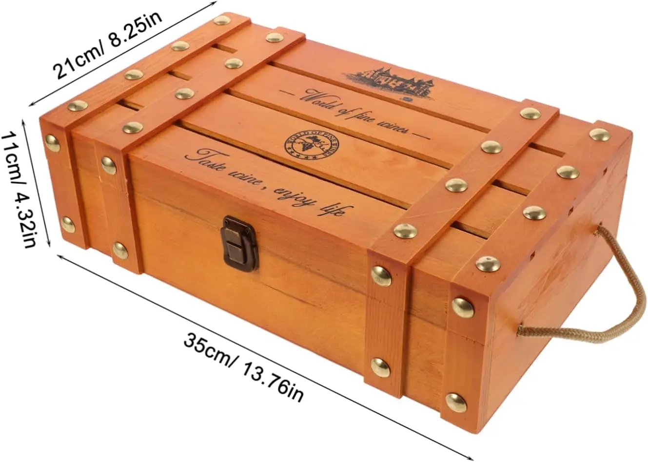 Box Wooden Wine Packaging Box Storage Carrier Liquors Bottle Carrying Bottle for Wine Case Wedding Decor