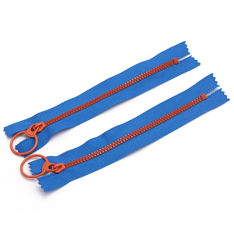 
2pcs 15cm/20cm/30cm Close-End Resin Zippers Pull Ring Zipper Head DIY Sewing Handwork Bag Boutique Garment Accessory J0309 