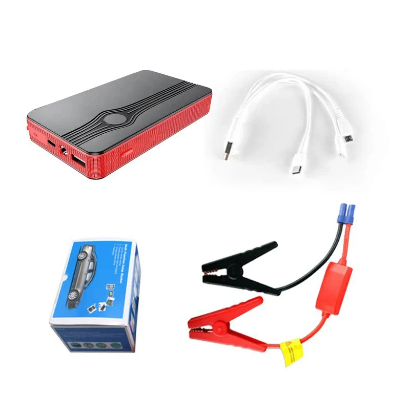 Hot Seller 12V Durable Smart Jumper Vehicle Mobile Power Bank Battery Starter Jump for Trucks and Passenger Cars with LED Light