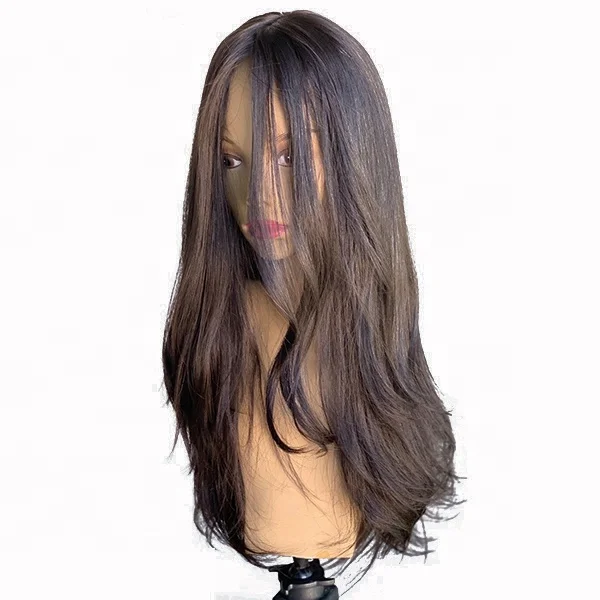 
100% European virgin silk base hair topper jewish wig topper double drawn full end full coverage wefted Topper 