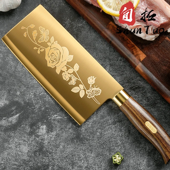 kitchen utensil and japanische chef schafscher messer chicken chopping bone santoku knife set with cover