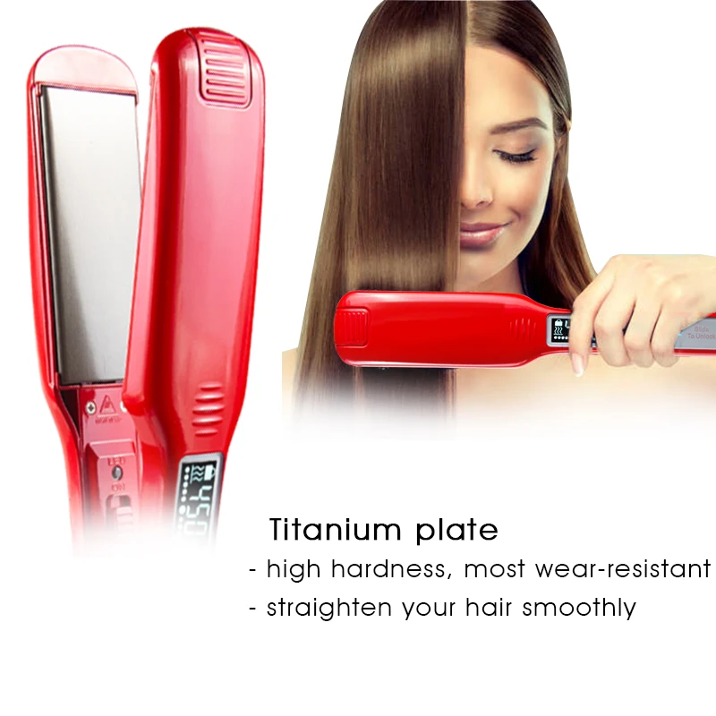 Professional Nano Titanium Flat Iron Titanium Hair Straightener Portable 450F Hair Straightener