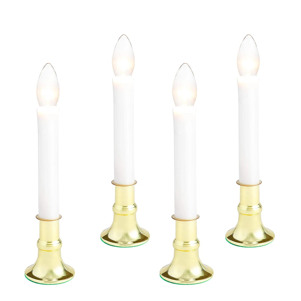 hot sell electric window lamp candle sensor switch C26 bulb candle light with suction clip window night light