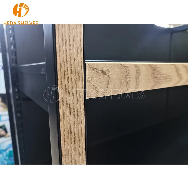 Cheap Price Grocery Store Display Racks Supermarket Shelf Wooden Gondola Shelving Wall Shelves for Retail Store