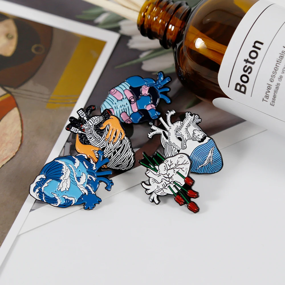 Fashion Medical Jewelry Stethoscope Enamel Pin for Nurse Doctor Physicians Medical Student Gift