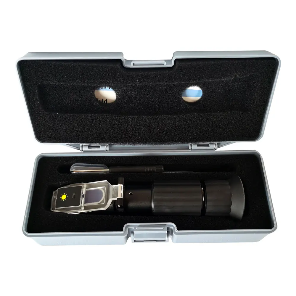 Manufacturer Sale Made Handheld Antifreeze And Battery Fluid Tester Freezing Point Refractometer In China with LED light