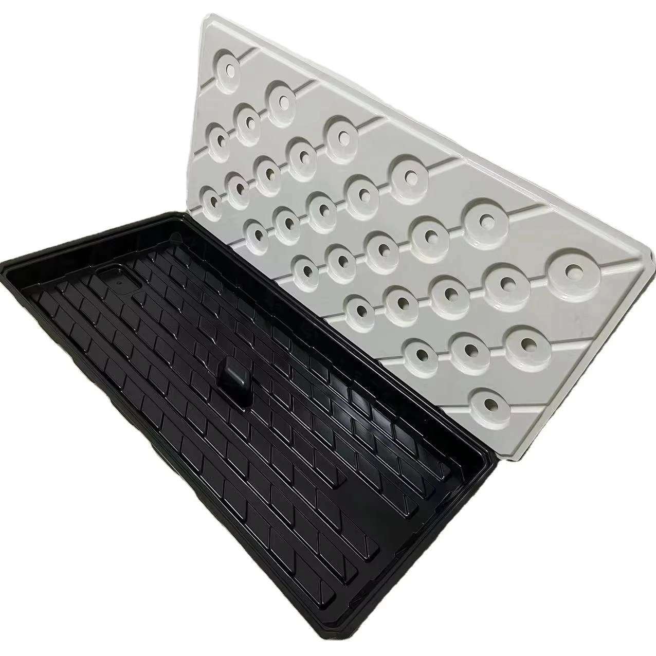 Abs Polypropylene Plastic Hydroponic Seed Tray Vacuum Form Heavy Thick Tray Vacuum Form Thermoform Mold Growing Tray