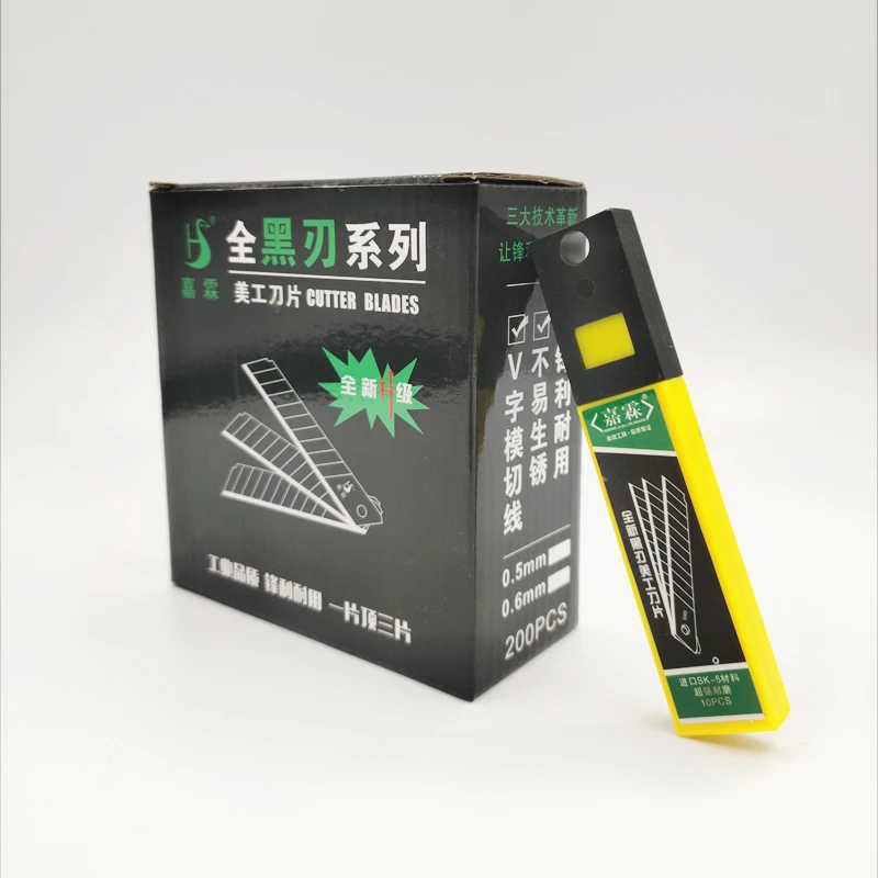 Ultra Sharp Retractable Box Cutter Utility Knife Blade 18mm Width Carbon Steel Stainless blade