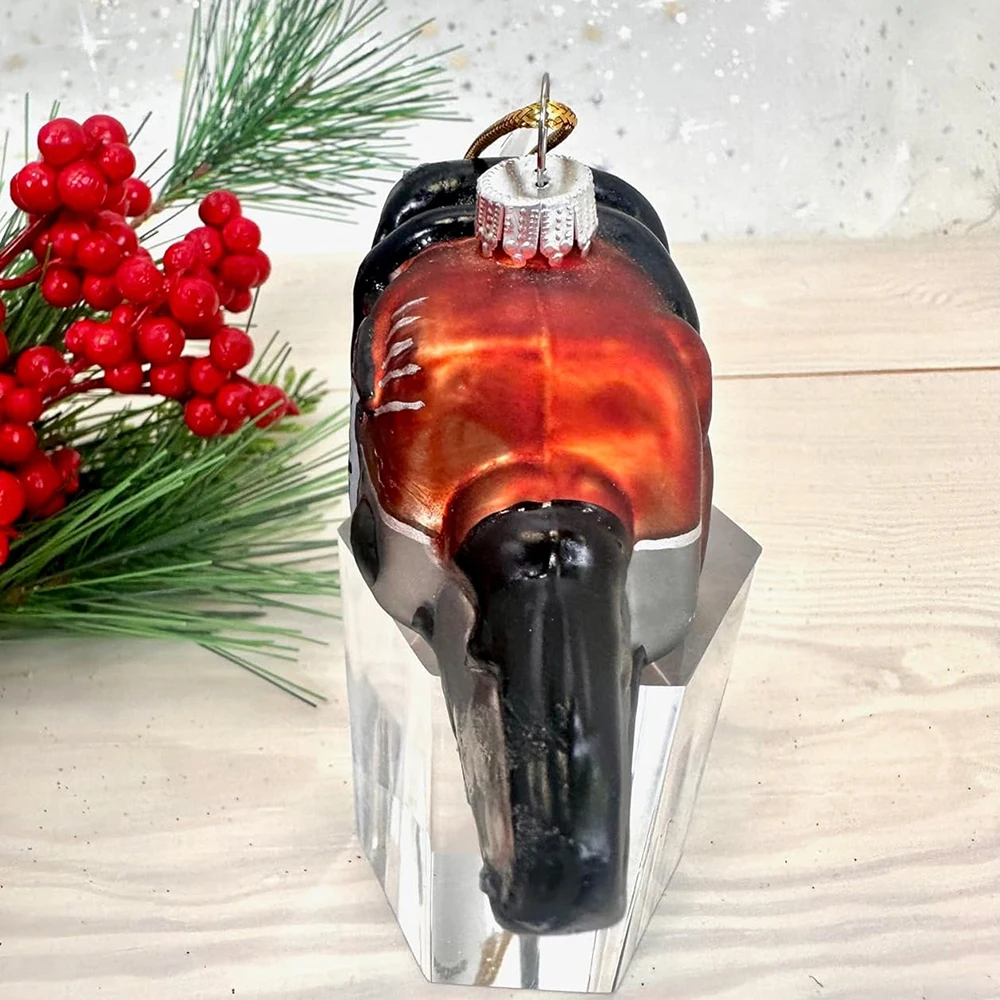 Holiday Hand Blown Glass Tool Hanging Decor chainsaw shape Christmas Tree Gift Ornaments Eco-friendly