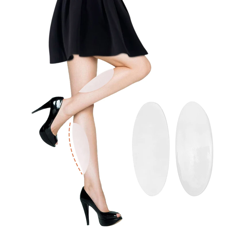 INVISFEEL Silicone Self Adhesive Calf Pads Soft Breathable Women Leg Corrector Adhesive Pads  bent and sunken Modify leg shape