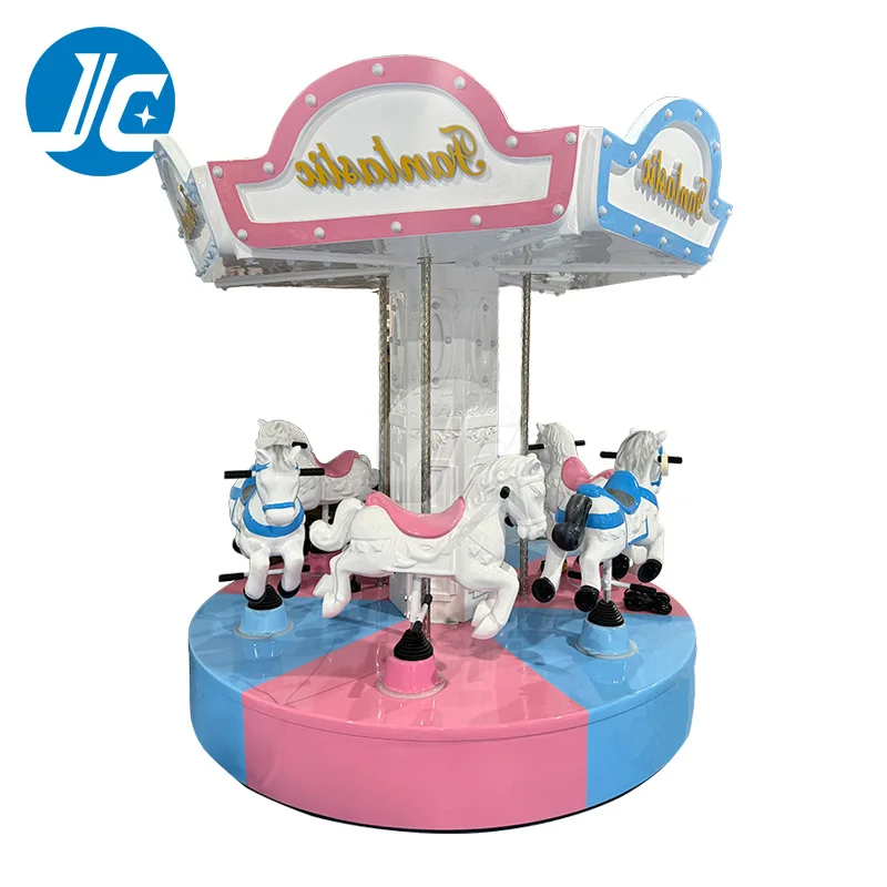 Coin-operated Colored Lights Fairground Merry Go Round Carousel for Sale