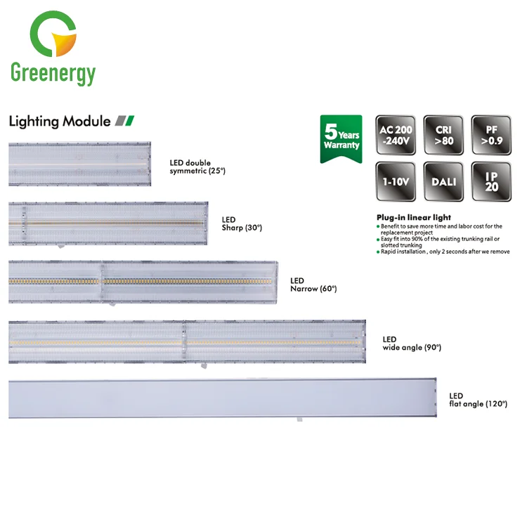 good price supermarket 130lm/w trunking light led track