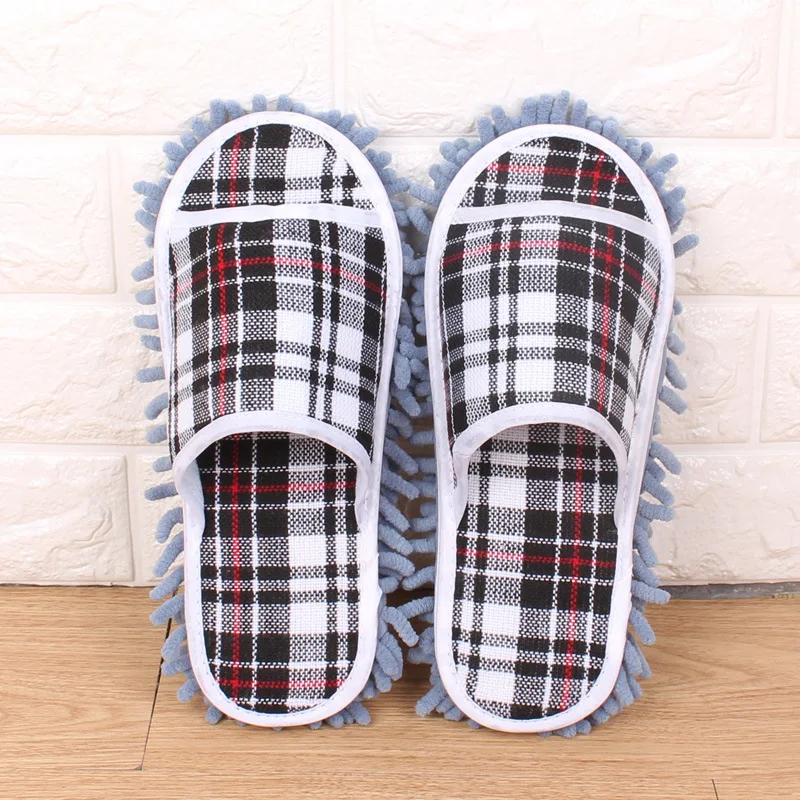 Best selling home cleaning lazy drag shoes soft washable reusable mop slippers