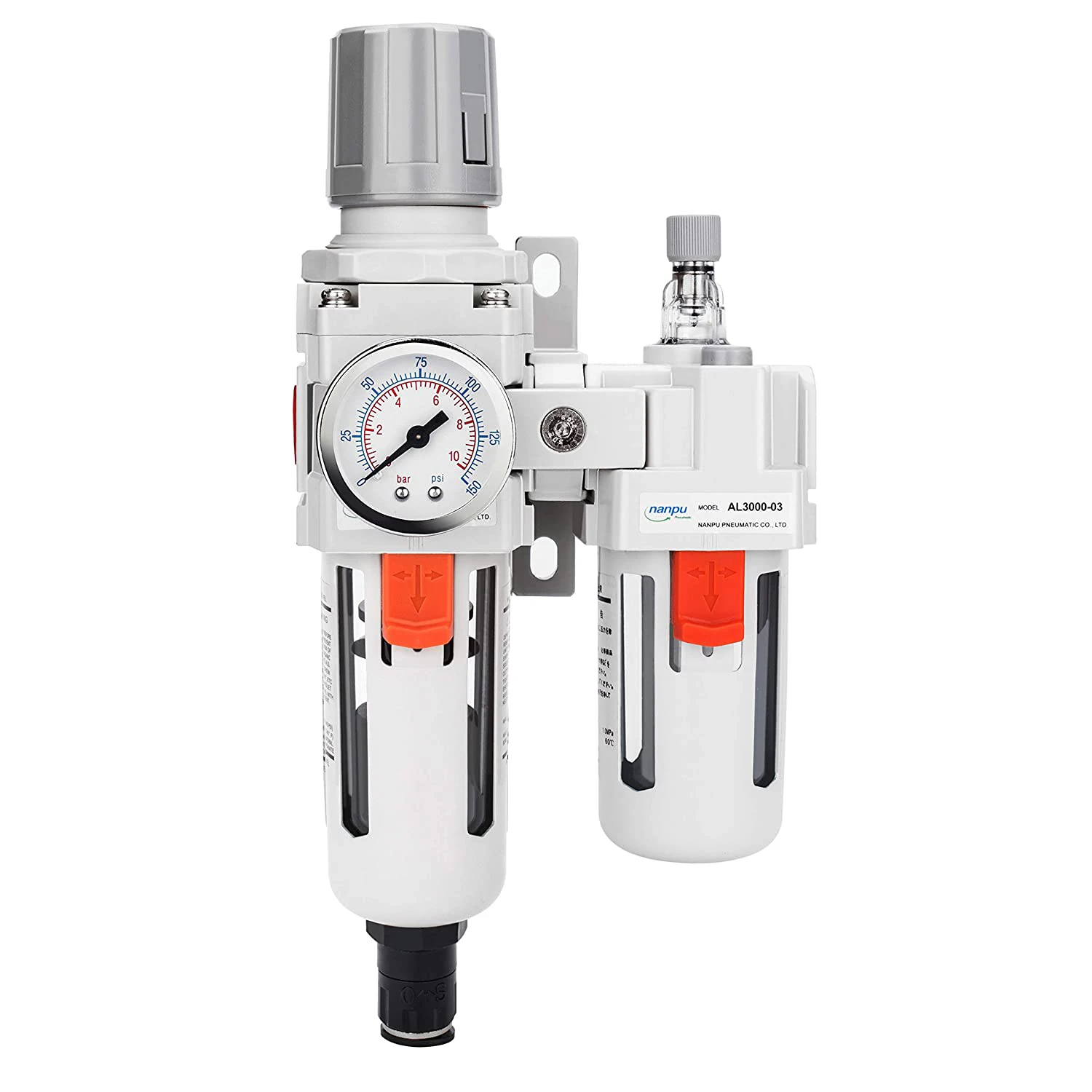 NANPU SMC FRL Air Source Treatment Filter AC2010 AC3010 AC4010 AC5010 BSP Pressure Reducing Valve Oil-water Separator Regulators