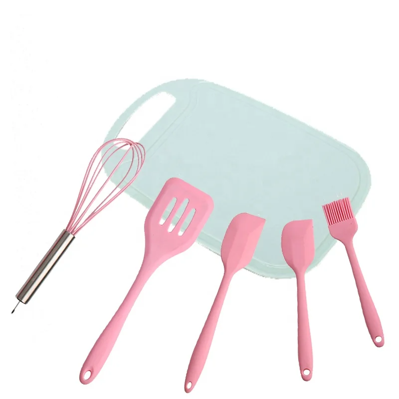 
Wholesale Amazon Hot Selling High Resistant Cookware Silicone Spatula Kitchen Utensils Set 