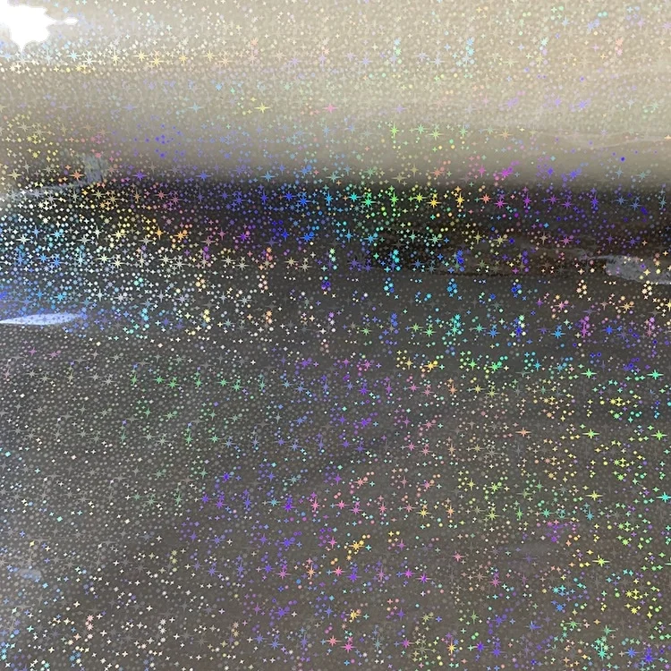 Wholesale BOPP Glitter Film Roll Sparkle Thermal Glitter Film Transparent Hologram Lamination Film