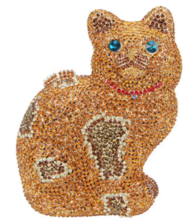 Amiqi MRY80 Luxury rhinestones diamond wedding dinner party banquet hollow out fish evening bag purses clutch bags