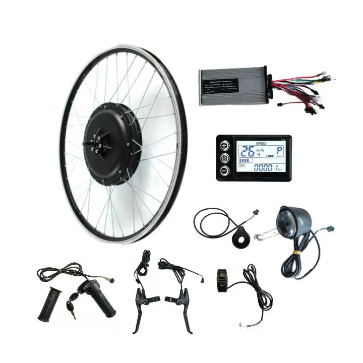 Rear Wheel 48v 750w 1000w 1500w Gearless Bicycle Hub Motor Ebike Conversion Kit Bicycle Motor Kit