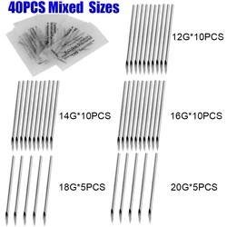 Professional Wholesale Disposable Tattoo Piercing Needle Mixed Body Piercing Needles Stainless Steel