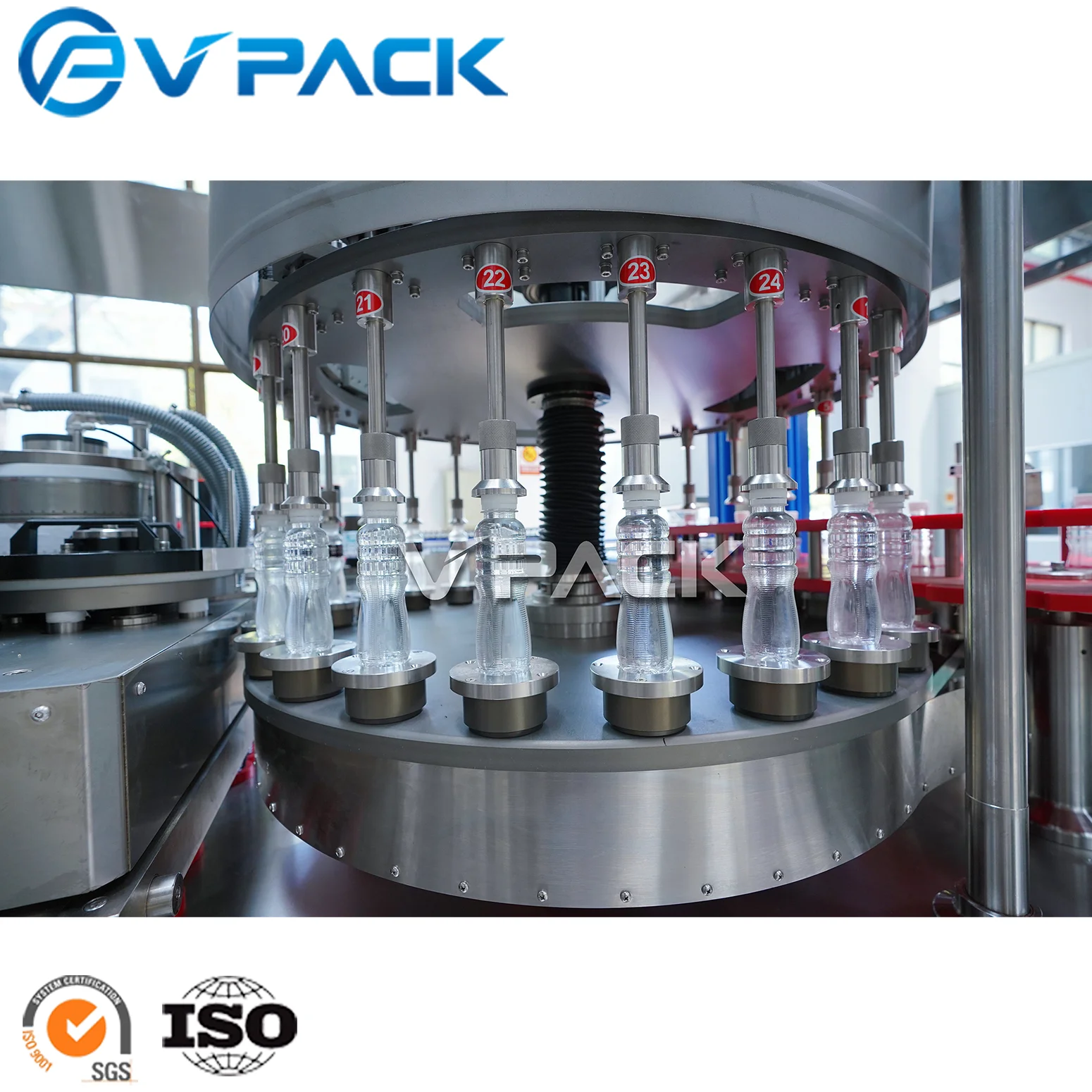 New style PET plastic bottle Labeling machine/BOPP OPP Hot melt glue revolving automatic rotary bottle body labeling plant