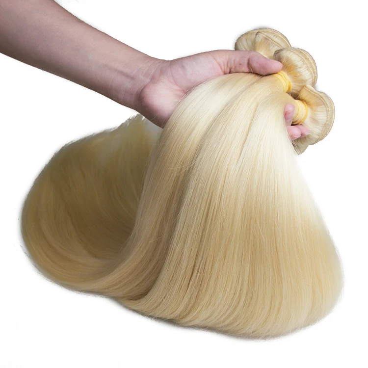 Aliexpress Wet and Wavy Weave 613 blonde hair, virgin human hair bundles blonde weave with frontal closure
