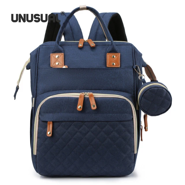 2022 New Born Diaper Bag Backpack With Portable Changing Pad Hanging Baby Backpack Organizer Waterproof High Capacity