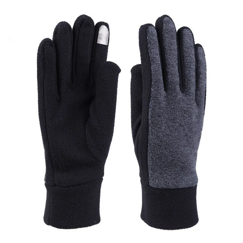 High Quality Outdoor Ski Sports touch screen Fleece Gloves Winter Warm Polar Fleece Gloves