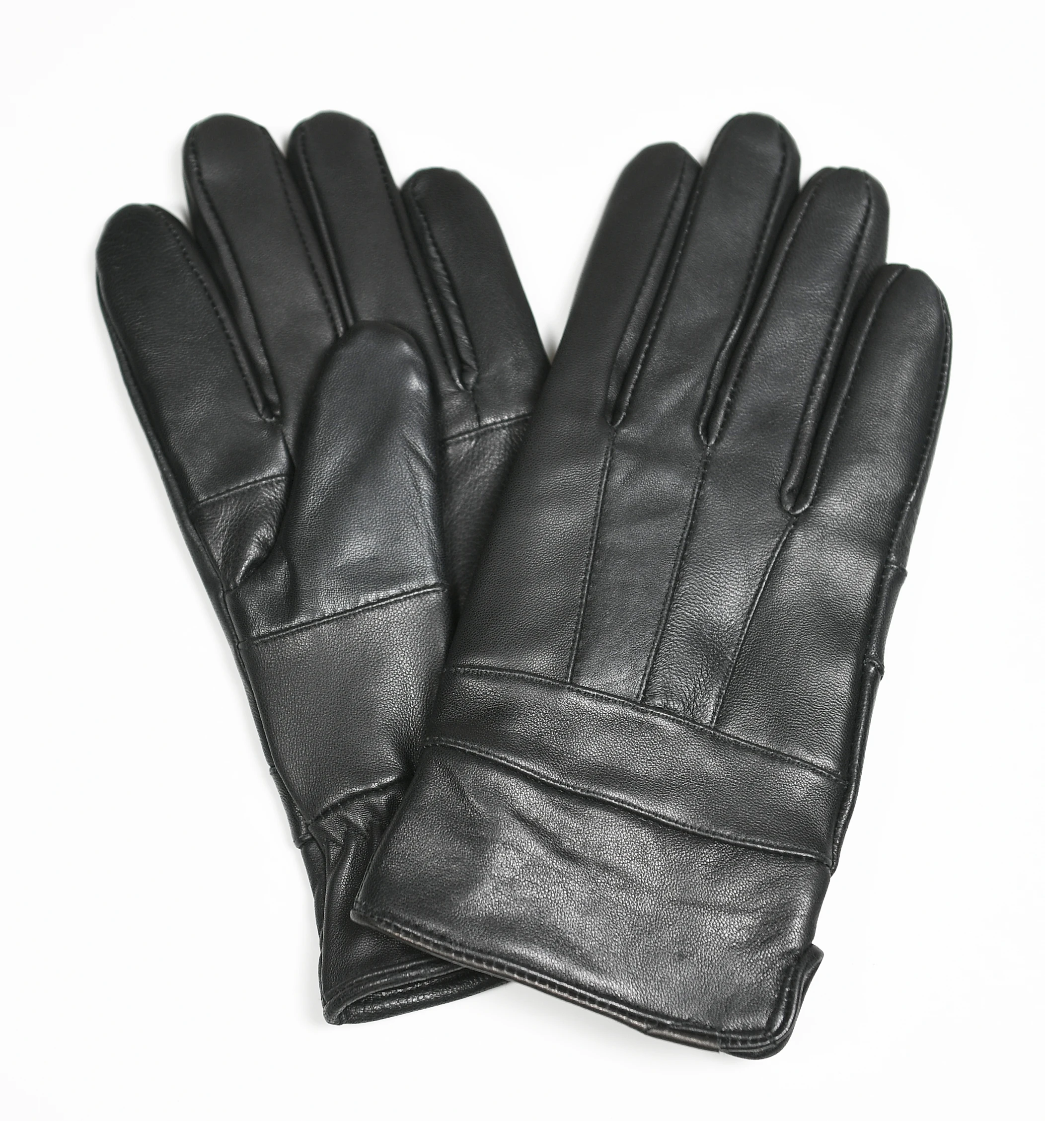 100% Sheepskin leather men five finger LeatherGloves