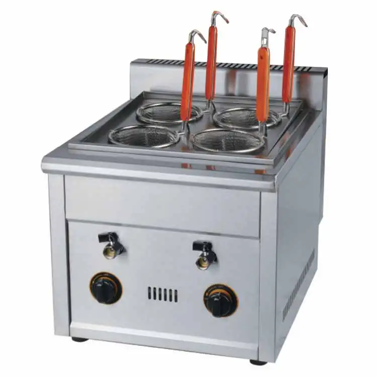 Restaurant Kitchen Commercial Catering Equipment 6 Grids Gas Desktop Pasta Cooker