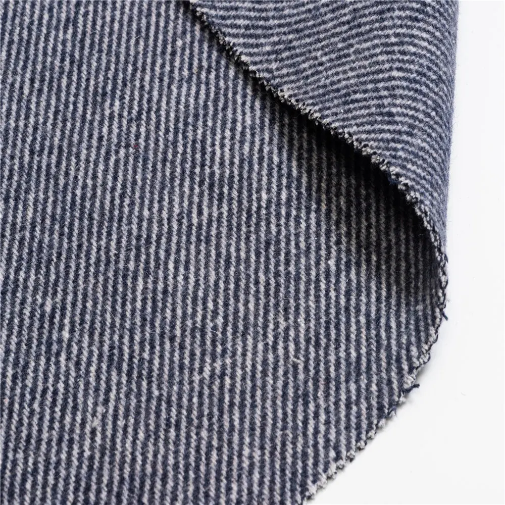 
twill fleece woolen fabric herringbone woolen fabric for overcoats woven wool fabric polyester 