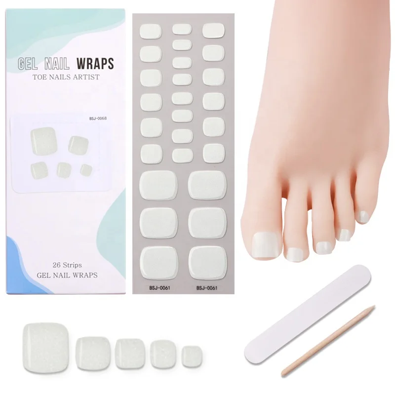 Фабричные 3D-наклейки для ногтей одноцветные съемные гелевые