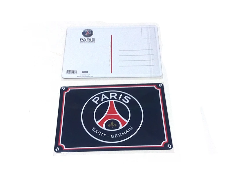 Wholesales metal postcard with magnet custom printed tin sign