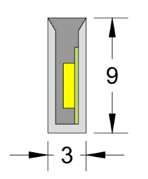 Super Mini 3*9mm blue pink green IP67 Waterproof Silicone soft flexible Neon LED Strip light