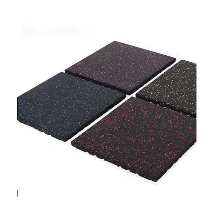 Environmentally Friendly Easy to Clean Specific Rubber Tile Gym Rubber Floor Mat