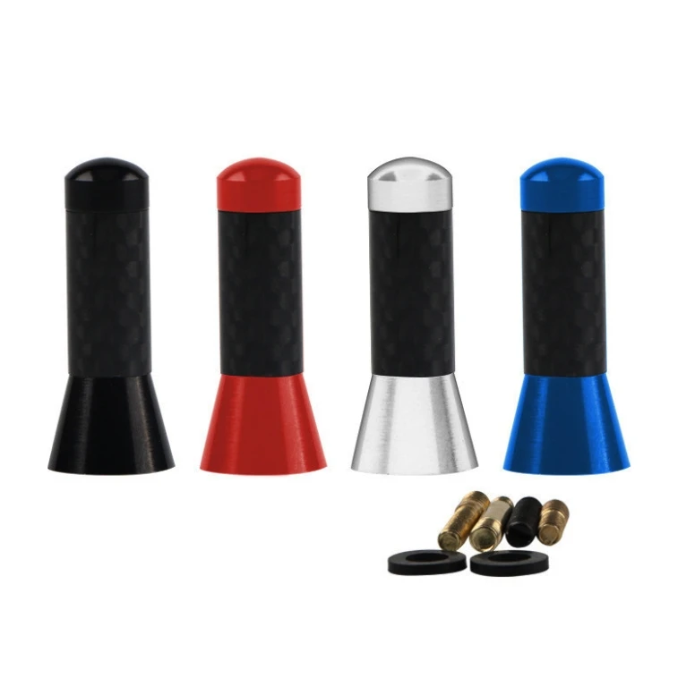 Low Price 3.5CM Universal Car Carbon Fiber Short Black Auto Roof Radio Aerial Mini Fm Antenna Mini Cooper Automobile Car Antenna