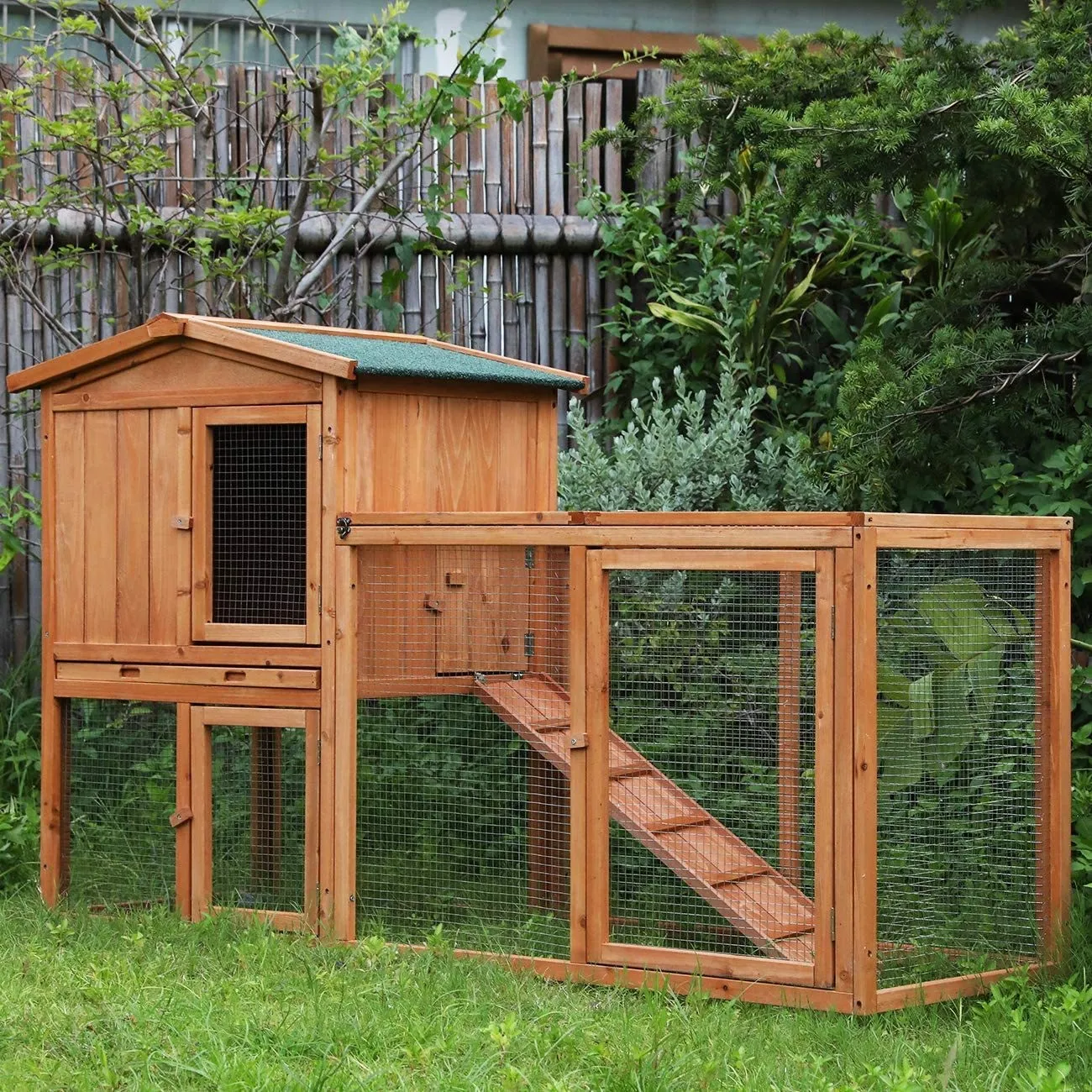 New Outdoor Rainproof Wooden Chicken and Rabbit Cages