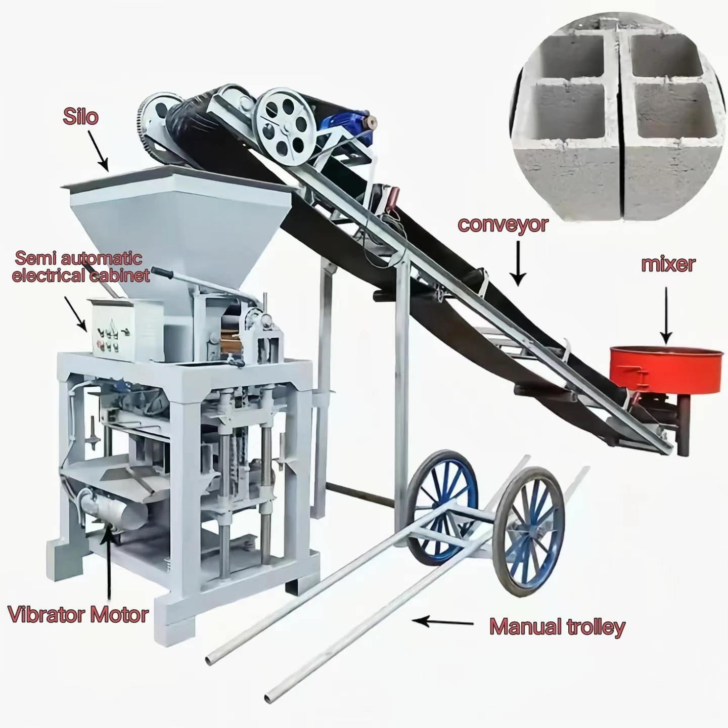 2024 Innovative small business ideas machine interlocking brick making machinery