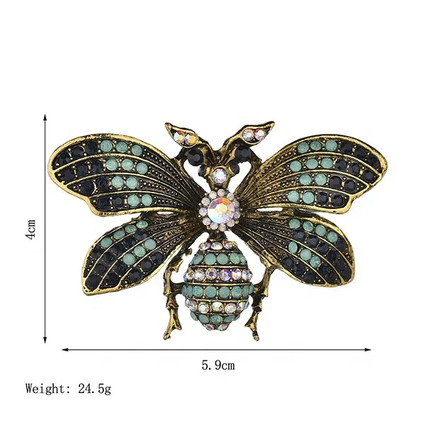 ins Rhinestone Pins Bee Back Pearl Charms for brooches jewelry Brooches Accessories women/girls canvas bag Brooch