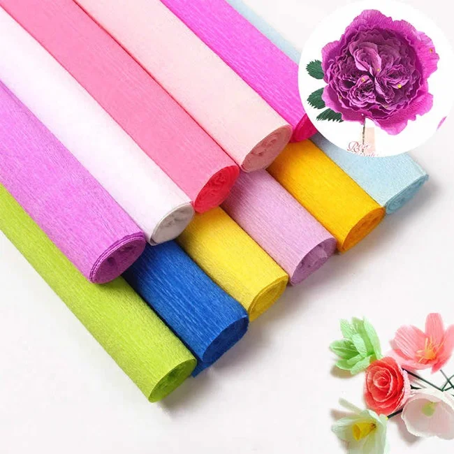 Цветная крепированная