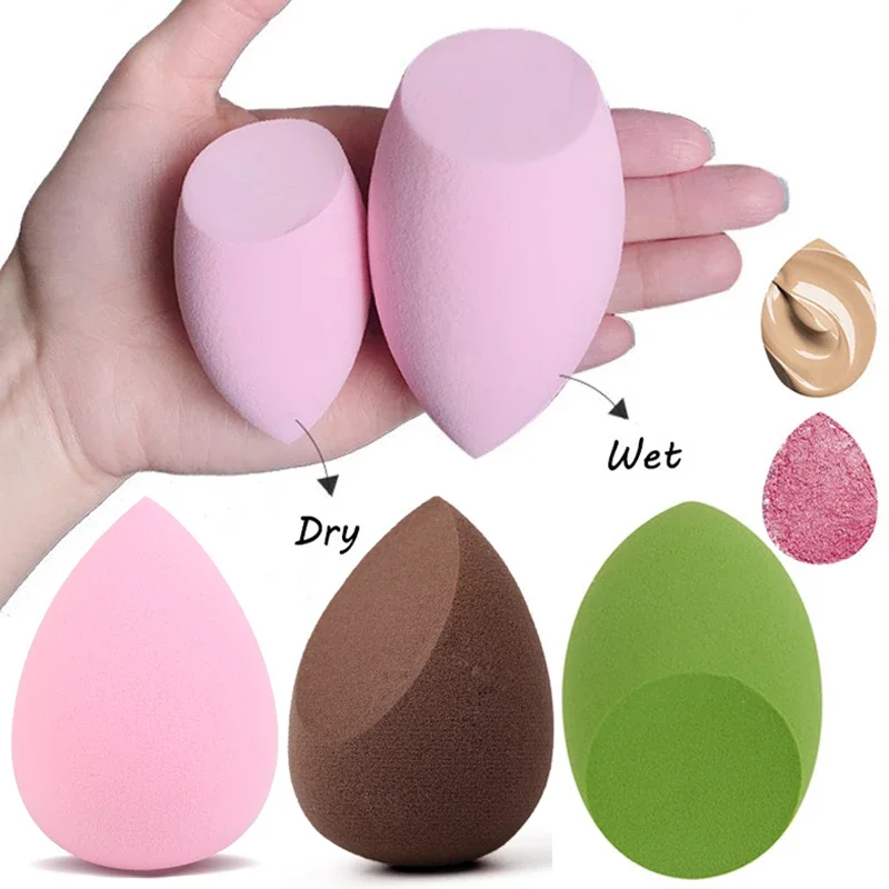 Wholesale Latex Free Marble Soft Beauty Egg Cosmetic Puff Custom Logo Gradient Color Makeup Sponge Set