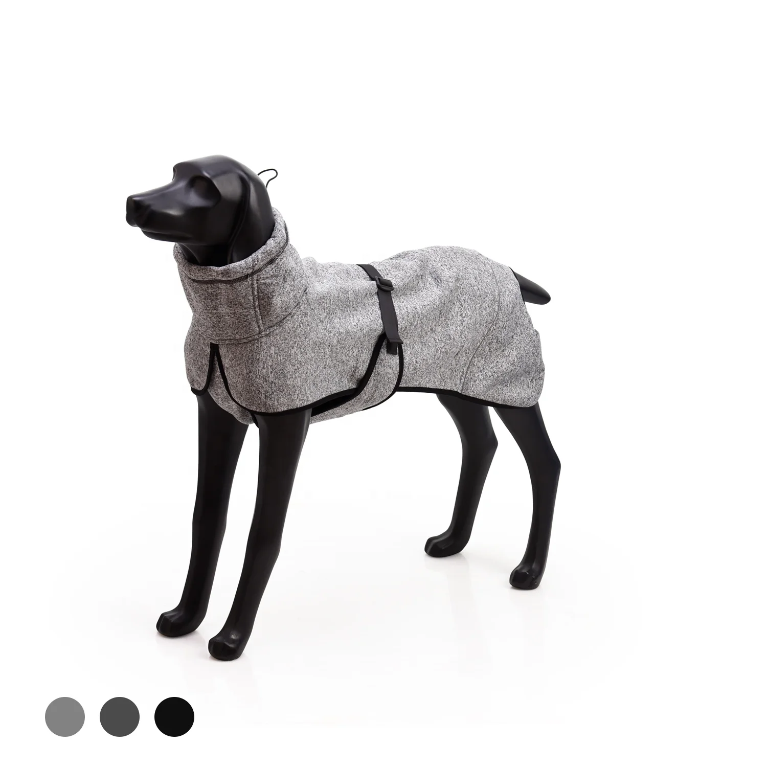 BlackDoggy Pet Apparel Stock Large Dog Sweaters Fleece Jacket Greyhound Knitting Coat