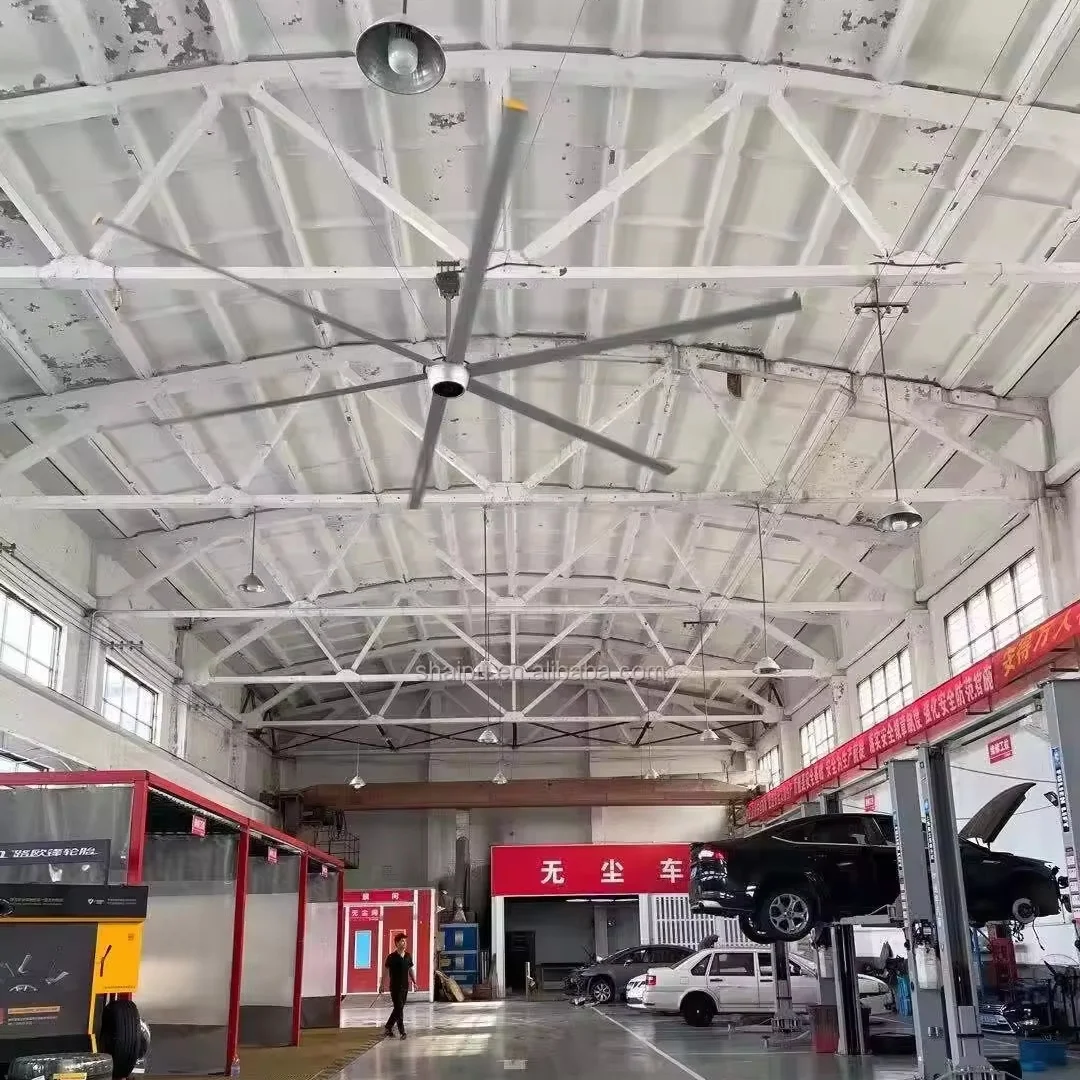 AMCLING 10ft 3m 5m 1500W 220V 6 blade cooling ceiling big ass fan industrial Ventilation hvls fan